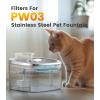 image6pcs Replacement Filters for PW03 35L Stainless Steel Cat Water Fountainfor Fountain in Model PW03