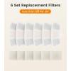 image6pcs Replacement Filters for PW03 35L Stainless Steel Cat Water Fountainfor Fountain in Model PW03