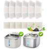image6pcs Replacement Filters for PW03 35L Stainless Steel Cat Water Fountainfor Fountain in Model PW03