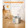 imageoneisall Cat Water Fountain Filters Replacement 4 Pack for 67oz2L Stainless Steel Fountain Easy to Install and CleanPWF 001 2L Fountain  3 Filter  3 Sponge