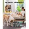 imageoneisall Dog Water Fountain 7L230oz18G Quiet Dog Fountain Water Bowl Stainless Steel Dog Water Fountain with Visual Water LevelampampTriple Filtration for Large Medium Small Breed Dogs PetsPWF002 Dog Fountain 3 Sets Filters
