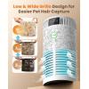 imageoneisall Pet Air Purifier with Washable Filter Covers Up to 1200 Ft Quiet Home Pets Air Cleaner Upgrade for Pet Hair DanderSmell Odor and Allergies with 3in1 HEPA Filter