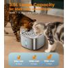 imageoneisall Stainless Steel Cat Water Fountain 35L118fl oz Automatic Pet Drinking Fountains for Cats Indoor Quiet Running Cat Waterer FountainsPW03 Cat Fountain 3 Sets FiltersPW03 Cat Fountain 3 Sets Filters
