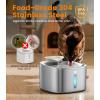 imageoneisall Stainless Steel Cat Water Fountain 35L118fl oz Automatic Pet Drinking Fountains for Cats Indoor Quiet Running Cat Waterer FountainsPW03 Cat Fountain 3 Sets FiltersPW03 Cat Fountain 3 Sets Filters