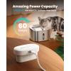 imageoneisall Wireless Cat Water Fountain 35L118oz Battery Operated Pet Drinking Fountain Stainless Steel Running Water Dispenser Fountains for Cats Cordless ampamp Rechargeable with Motion SensorPW04 Cat Fountain 3 Sets Filters