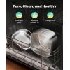 imageoneisall Wireless Cat Water Fountain 35L118oz Battery Operated Pet Drinking Fountain Stainless Steel Running Water Dispenser Fountains for Cats Cordless ampamp Rechargeable with Motion SensorPW04 Cat Fountain 3 Sets Filters