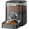 imageOneisall Cordless WiFi Automatic Cat Feeder Rechargeable 100Day Battery Operated Pet Feeder 12 Cups3L Timed Cat Food Dispenser for Large Kibble Smart App Control BlackBlack