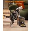 imageOneisall Cordless WiFi Automatic Cat Feeder Rechargeable 100Day Battery Operated Pet Feeder 12 Cups3L Timed Cat Food Dispenser for Large Kibble Smart App Control BlackBlack