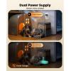imageOneisall Cordless WiFi Automatic Cat Feeder Rechargeable 100Day Battery Operated Pet Feeder 12 Cups3L Timed Cat Food Dispenser for Large Kibble Smart App Control BlackBlack