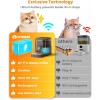 imageOneisall Cordless WiFi Automatic Cat Feeder Rechargeable 100Day Battery Operated Pet Feeder 12 Cups3L Timed Cat Food Dispenser for Large Kibble Smart App Control BlackBlack