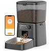 imageoneisall Automatic Cat Feeder WiFi Cat Food Dispenser with App Control Auto Cats Feeder Automatic for Dry Food Smart Pet Food Dispenser with Portion Control for Small Pets Indoor35L
