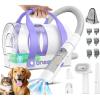 imageoneisall Cordless Dog Grooming Vacuum5200 mAh Dog Grooming Kit with ClippersNail GrinderTrimmer2L Dustbin for Shedding with Grooming ToolsQuiet Suitable for All BreedsCleaning at Home Comfy C1Purple