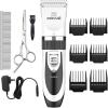 imageoneisall Dog Clipper Low Noise Dog Grooming Kit with Rechargeable Dog Shaver Cordless Electric Quiet Hair Clipper Set for Dog Cats PetsGoldWhite