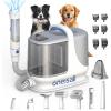 imageoneisall Dog Grooming Vacuum 13000Pa Powerful 3L Dust Cup Pet Grooming Vacuum with Dog Clippers ampamp Shedding Brush 7 Dog Grooming Kit 3L Dust Cup Super Quiet 3 Suction Levels BM3