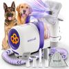 imageoneisall Dog Hair Vacuum ampamp Dog Grooming KitLow Noise Dog Grooming Vacuum12kpaDog Vacuum for Shedding Grooming for Pet HairampampHome Cleaning