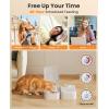 imageoneisall 2Meal Automatic Cat Feeder for Wet ampamp Dry Food Wet Cat Food Dispenser with 2 Ice Packs and Stainless Steel Bowl Automatic Pet Feeder for Cats and Small Dog with 48HTimerDual Bowl Feeder