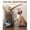 imageoneisall Automatic Cat Feeder WiFi Cat Food Dispenser with App Control Auto Cats Feeder Automatic for Dry Food Smart Pet Food Dispenser with Portion Control for Small Pets Indoor35L