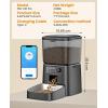 imageoneisall Automatic Cat Feeder WiFi Cat Food Dispenser with App Control Auto Cats Feeder Automatic for Dry Food Smart Pet Food Dispenser with Portion Control for Small Pets Indoor35L