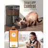 imageoneisall Automatic Cat Feeder WiFi Cat Food Dispenser with App Control Auto Cats Feeder Automatic for Dry Food Smart Pet Food Dispenser with Portion Control for Small Pets Indoor35L