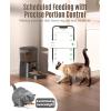 imageoneisall Automatic Cat Feeder WiFi Cat Food Dispenser with App Control Auto Cats Feeder Automatic for Dry Food Smart Pet Food Dispenser with Portion Control for Small Pets Indoor35L