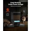 imageoneisall Automatic Cat Feeder for 2 Cats 20 Cups5L Automatic Cat Food Dispenser for Small Pets Indoor Timed Cat Feeder for Dry FoodWhiteBlack
