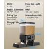 imageoneisall Automatic Cat Feeder for 2 Cats 20 Cups5L Automatic Cat Food Dispenser for Small Pets Indoor Timed Cat Feeder for Dry FoodWhiteBlack