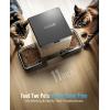 imageoneisall Automatic Cat Feeder for 2 Cats 20 Cups5L Automatic Cat Food Dispenser for Small Pets Indoor Timed Cat Feeder for Dry FoodWhiteBlack