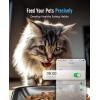 imageoneisall Automatic Cat Feeder for 2 Cats 20 Cups5L Automatic Cat Food Dispenser for Small Pets Indoor Timed Cat Feeder for Dry FoodWhiteBlack