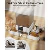imageoneisall Automatic Cat Feeder for 2 Cats 20 Cups5L Automatic Cat Food Dispenser for Small Pets Indoor Timed Cat Feeder for Dry FoodWhiteWhite