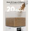 imageoneisall Automatic Cat Feeder for 2 Cats 20 Cups5L Automatic Cat Food Dispenser for Small Pets Indoor Timed Cat Feeder for Dry FoodWhiteWhite