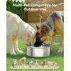 imageoneisall Automatic Water Dispenser for Dogs 7L18Gal Stainless Steel Dog Water Fountain Easy Clean BPAFree Automatic Dog Water Bowl with 4Layers Filtration for Large Dogs MultiPetsPWF002A Dog Fountain3Sets Filters