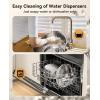 imageoneisall Automatic Water Dispenser for Dogs 7L18Gal Stainless Steel Dog Water Fountain Easy Clean BPAFree Automatic Dog Water Bowl with 4Layers Filtration for Large Dogs MultiPetsPWF002A Dog Fountain3Sets Filters
