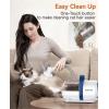 imageoneisall Cat Hair Vacuum LowNoise Pet Vacuum Grooming Kit with Brush ampamp Clippers for Hair Shedding Trimming Grooming 6 in 1 Cat Vacuum Groomer for Pet Hair Grooming