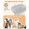 imageoneisall Cat Hair Vacuum LowNoise Pet Vacuum Grooming Kit with Brush ampamp Clippers for Hair Shedding Trimming Grooming 6 in 1 Cat Vacuum Groomer for Pet Hair Grooming