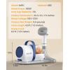 imageoneisall Cat Hair Vacuum LowNoise Pet Vacuum Grooming Kit with Brush ampamp Clippers for Hair Shedding Trimming Grooming 6 in 1 Cat Vacuum Groomer for Pet Hair Grooming