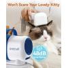 imageoneisall Cat Hair Vacuum LowNoise Pet Vacuum Grooming Kit with Brush ampamp Clippers for Hair Shedding Trimming Grooming 6 in 1 Cat Vacuum Groomer for Pet Hair Grooming