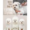 imageoneisall Dog Clippers Low Noise 2Speed Quiet Dog Grooming Kit Rechargeable Cordless Pet Hair Clipper Trimmer Shaver for Small and Large Dogs Cats Animals GoldSilver