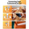 imageoneisall Dog Grooming Vacuum 13000Pa Powerful 3L Dust Cup Pet Grooming Vacuum with Dog Clippers ampamp Shedding Brush 7 Dog Grooming Kit 3L Dust Cup Super Quiet 3 Suction Levels BM3