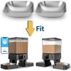 imageoneisall Stainless Steel Bowls for oneisall 5L Automatic Double Bowl Cat Feeder and 5L WiFi Automatic Double Bowl Cat Feeder Pack of 2