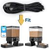 imageoneisall TypeC Cable for oneisall Automatic Dial Cat Food Dispenser 5L Automatic Cat Feeder for 2 Cats and Automatic Cat Feeder with 5G WiFi