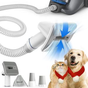 imageoneisall Dog Brush Vacuum Attachment with 115 Universal AdapterDog Vacuum Brush for Shedding with 15m Extension Tube for Home CleaningCompatible with Most Round Vacuum Cleaners