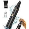 imageoneisall 2 Speed Cat Clippers with Double Blades Rechargeable Cordless Small Cat Paw Trimmer Low Noise for Trimming Dogs Hair Around Paws Eyes Ears Face Rump BlackBlack