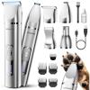 imageoneisall 4 in 1 Dog Grooming Kit with LCD Display Dog Hair Trimmer for Paw Nail Grinder Rechargeable 2000 mAh Pet Clippers