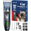 imageoneisall Quiet Cat Clippers for Matted ampamp Long Hair 2Speed Cordless Pet Shaver Grooming Kit for Cats Small Dogs ampamp Animals BlueBlue