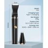 imageoneisall 2 Speed Cat Clippers with Double Blades Rechargeable Cordless Small Cat Paw Trimmer Low Noise for Trimming Dogs Hair Around Paws Eyes Ears Face Rump BlackBlack