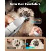 imageoneisall 4 in 1 Dog Grooming Kit with LCD Display Dog Hair Trimmer for Paw Nail Grinder Rechargeable 2000 mAh Pet Clippers