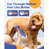 imageoneisall 4in1 Cordless Dog Grooming Kit with 2Speed Clippers Low Noise Paw Trimmer ampamp Rechargeable Quiet Nail Grinder for Dogs and Cats BlueBlue
