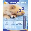 imageoneisall 4in1 Cordless Dog Grooming Kit with 2Speed Clippers Low Noise Paw Trimmer ampamp Rechargeable Quiet Nail Grinder for Dogs and Cats BlueBlue