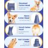 imageoneisall 4in1 Cordless Dog Grooming Kit with 2Speed Clippers Low Noise Paw Trimmer ampamp Rechargeable Quiet Nail Grinder for Dogs and Cats BlueBlue