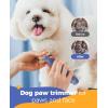 imageoneisall 4in1 Cordless Dog Grooming Kit with 2Speed Clippers Low Noise Paw Trimmer ampamp Rechargeable Quiet Nail Grinder for Dogs and Cats BlueBlue